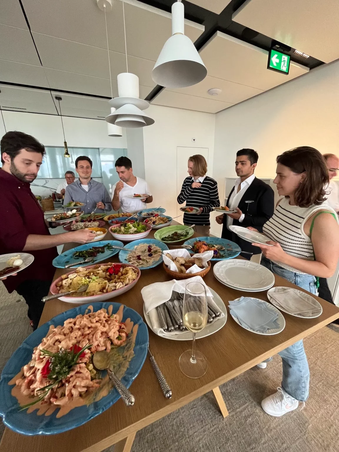 "Effixis team dinner in the swiss office, fostering camaraderie and a positive workplace atmosphere."